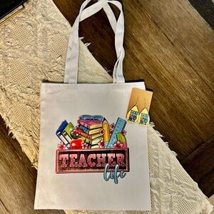 New- Teacher Life Tote